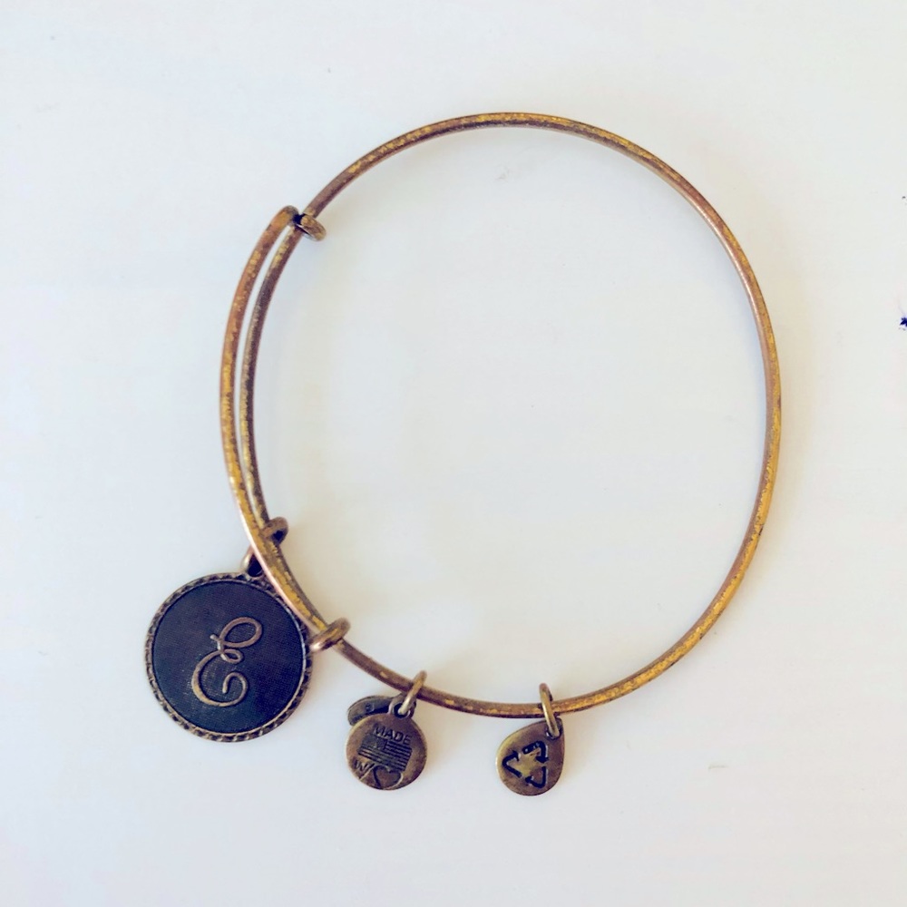 Alex and Ani Initial Bracelet (E)